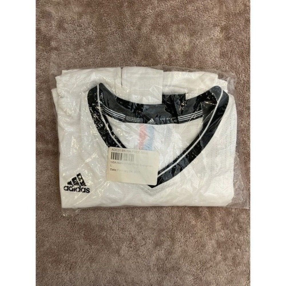 Adidas‎ Brooklyn Nets NBA Pride Swingman Jersey White Mens Large - Picture 4 of 16